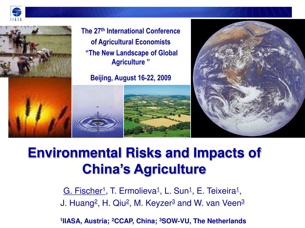 PPT Environmental Risks and Impacts of China’s Agriculture PowerPoint