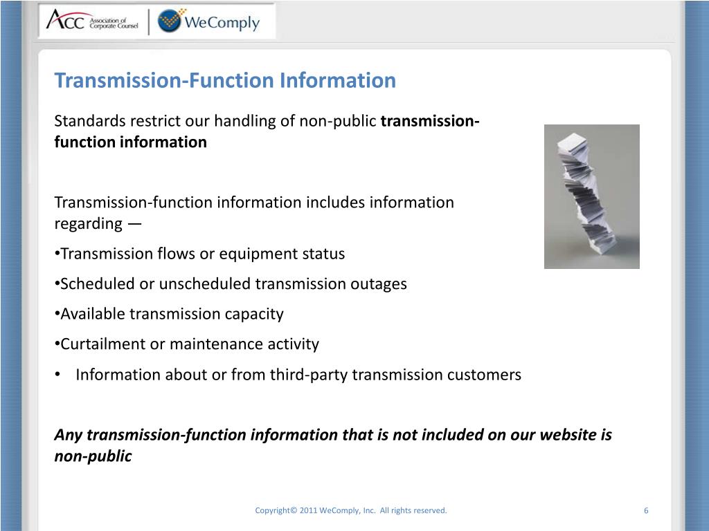 PPT FERC Standards of Conduct PowerPoint Presentation, free download
