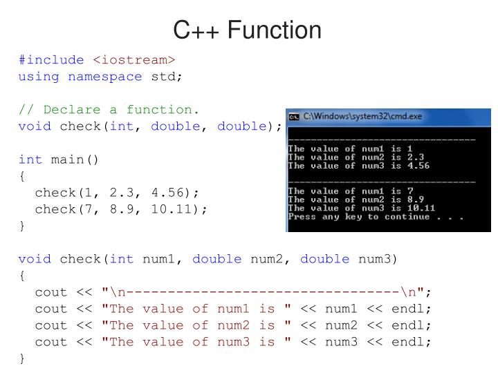 PPT C++ Function PowerPoint Presentation, free download ID3386702
