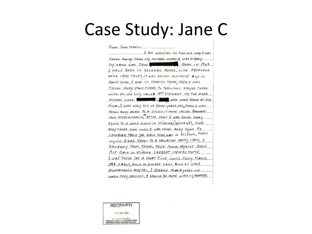 PPT Case Study Jane C PowerPoint Presentation, free download ID