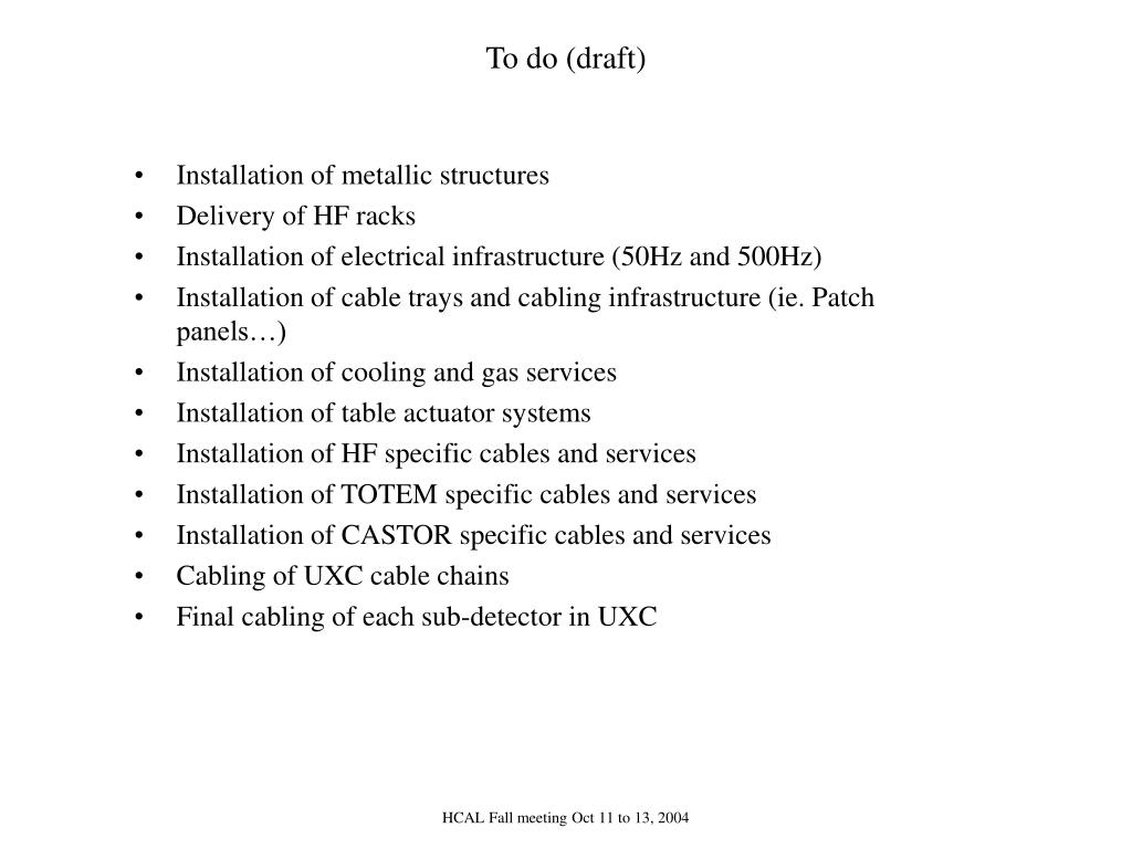 PPT HF assembly, commissioning and integration PowerPoint