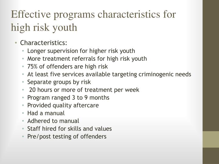 PPT Screening For High Risk Juvenile Offenders