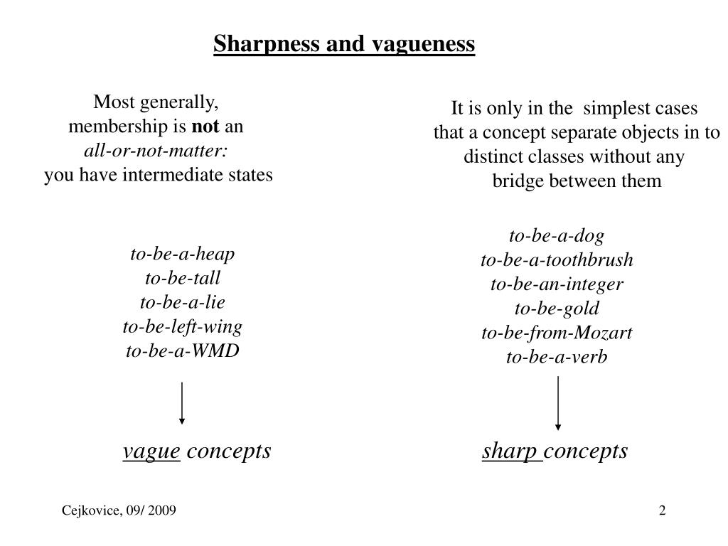 PPT Vagueness through definitions PowerPoint Presentation, free