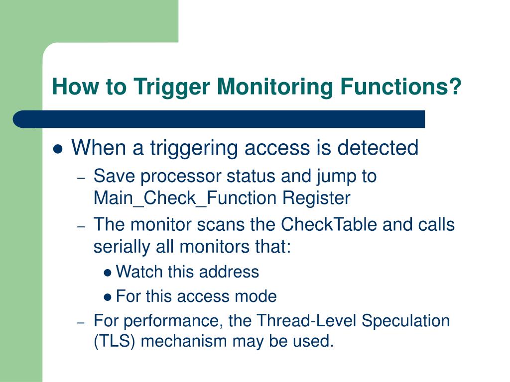 PPT Efficient and Flexible Architectural Support for Dynamic Monitoring PowerPoint