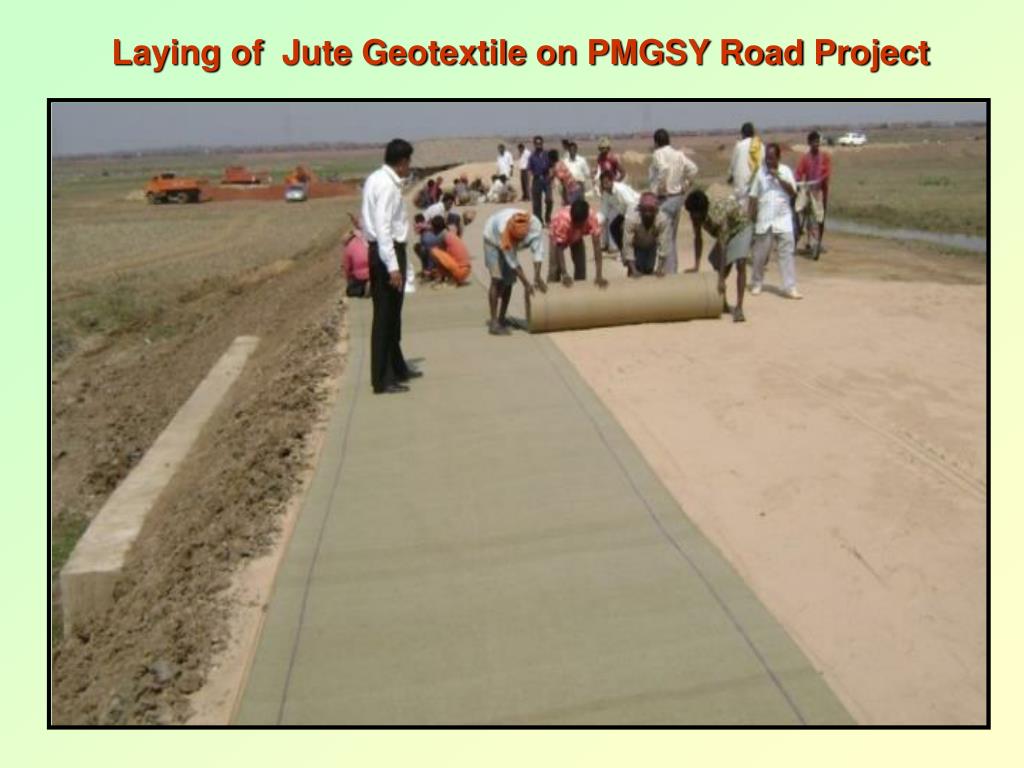 PPT Jute Geotextile Potential and Application in Road Works