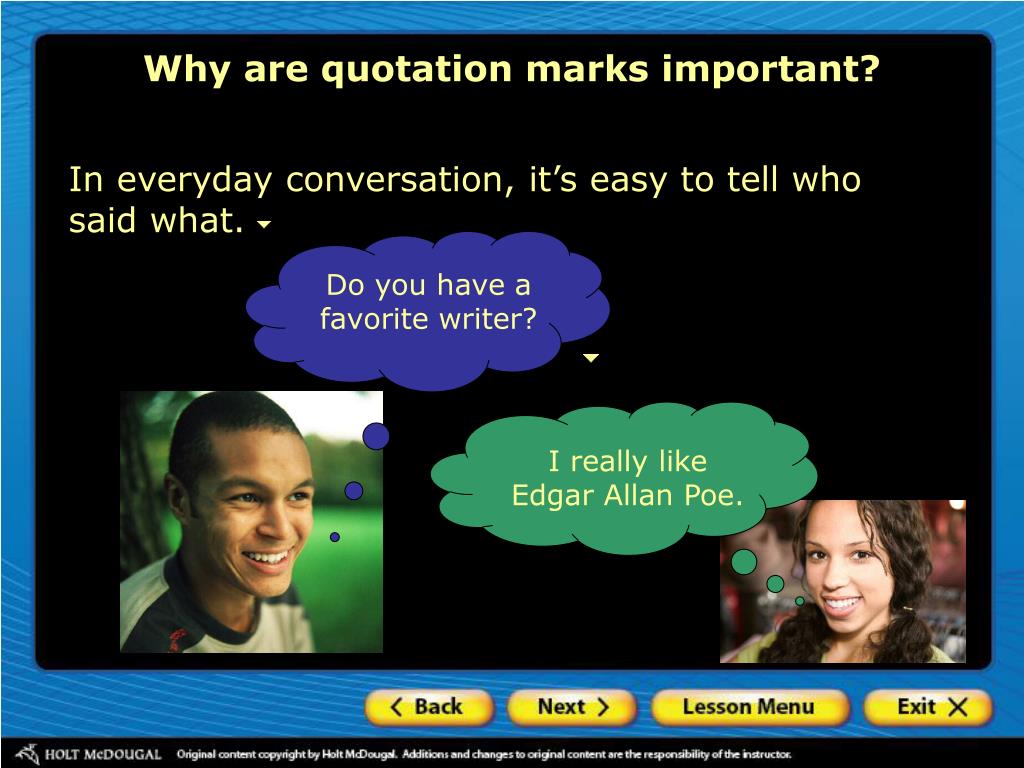 PPT Why are quotation marks important? Direct quotations PowerPoint