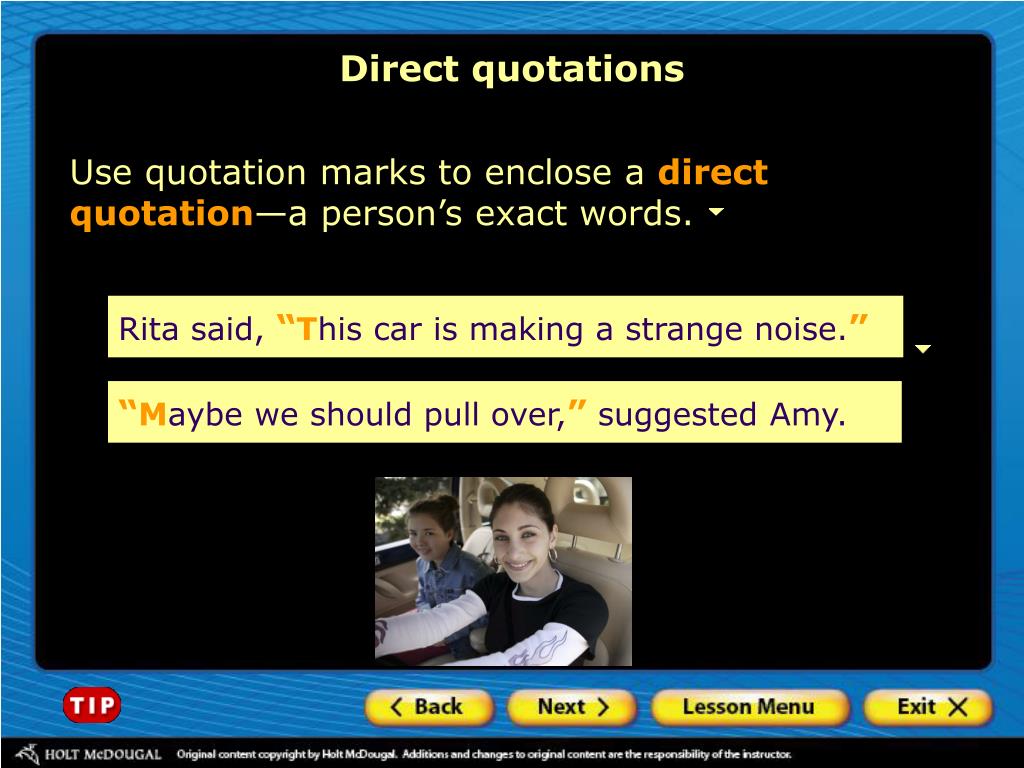 PPT Why are quotation marks important? Direct quotations PowerPoint