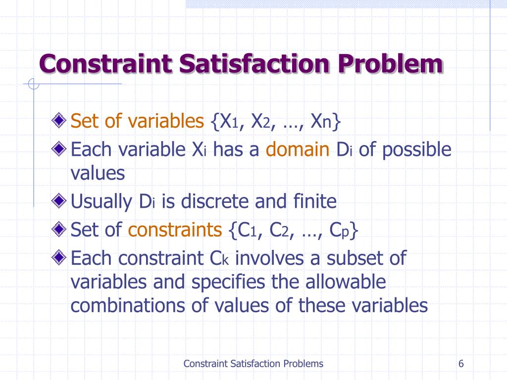 PPT Constraint Satisfaction Problems PowerPoint Presentation, free