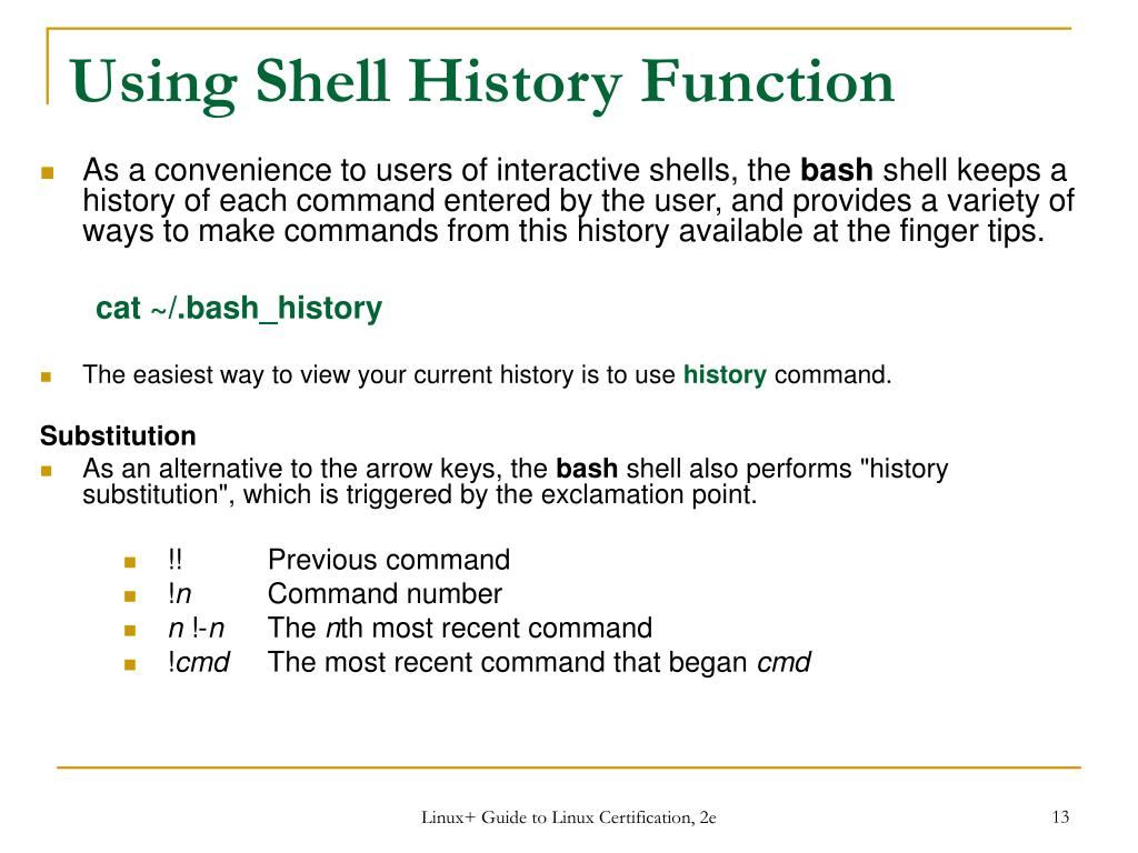 PPT Workbook 6 Part 1 The Bash Shell PowerPoint Presentation, free