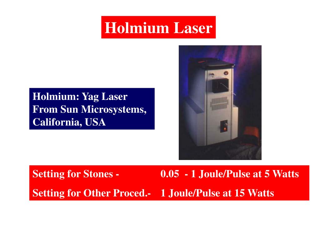 PPT Multifunctional Use Of "HolmiumYag Laser" in Urology PowerPoint