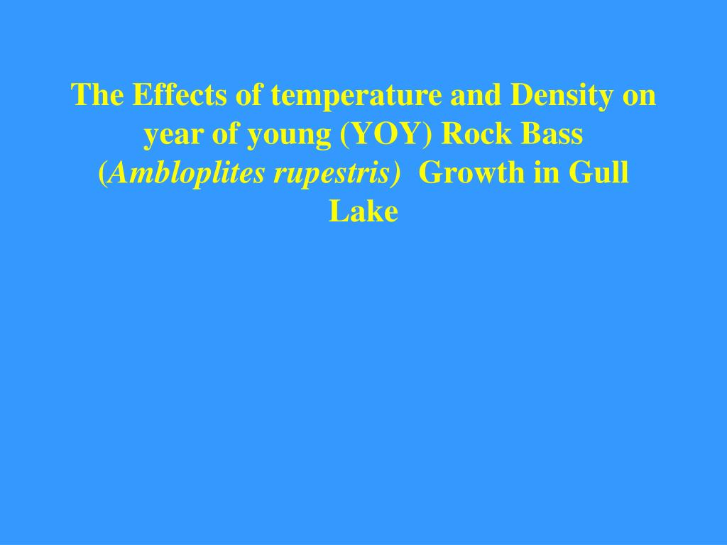 PPT Biotic and abiotic Factors that affect fish growth and survival