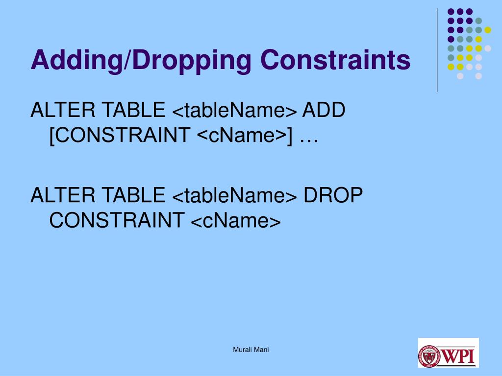 PPT SQL DDL and Oracle utilities PowerPoint Presentation, free