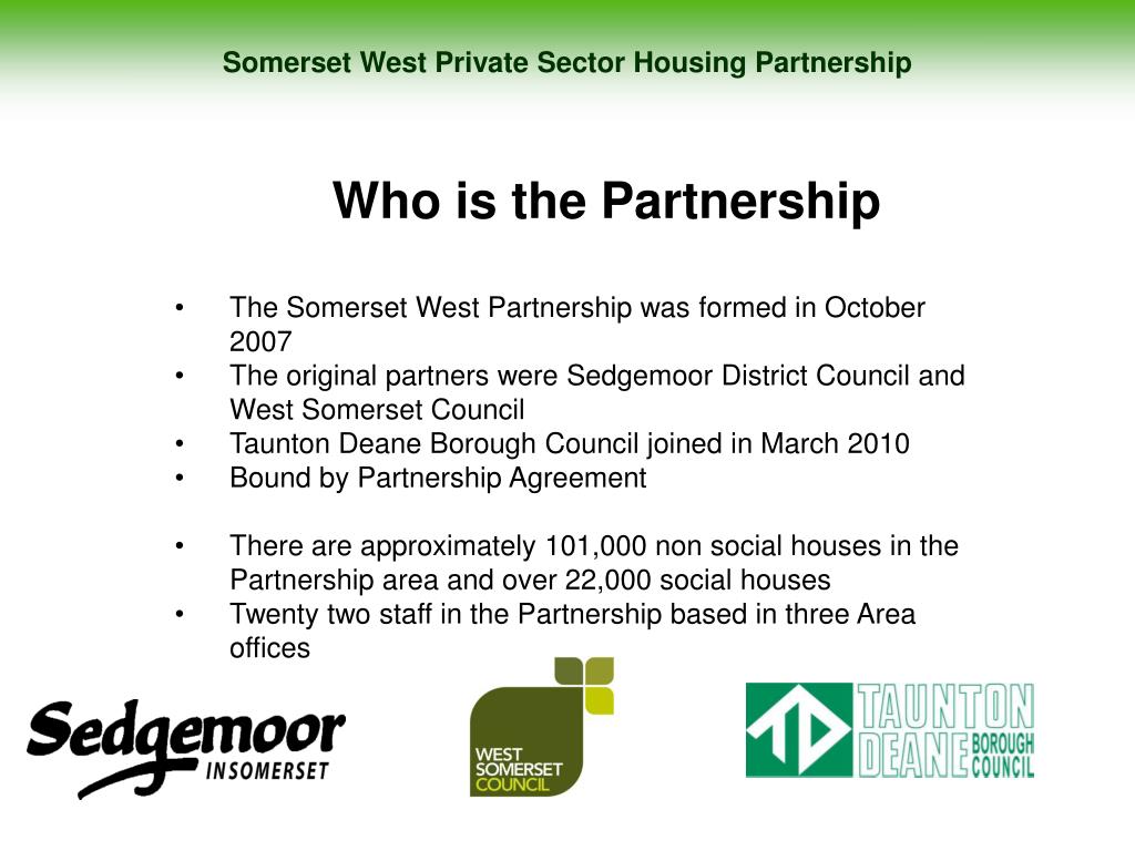 PPT Somerset West Private Sector Housing Partnership PowerPoint