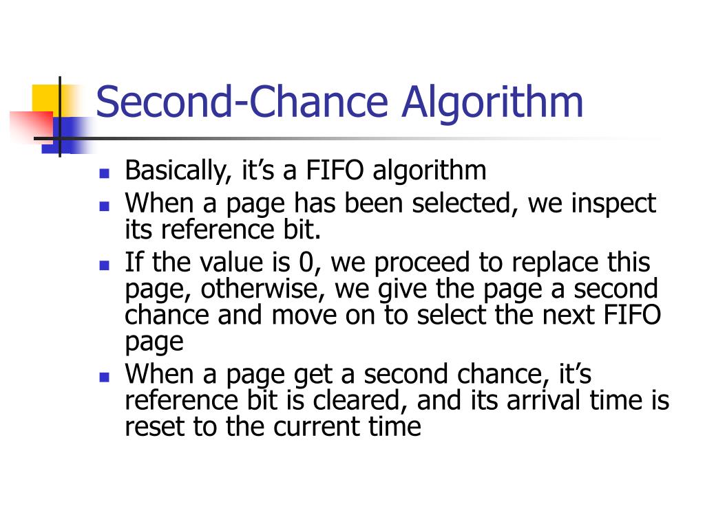 PPT SecondChance Algorithm PowerPoint Presentation, free download