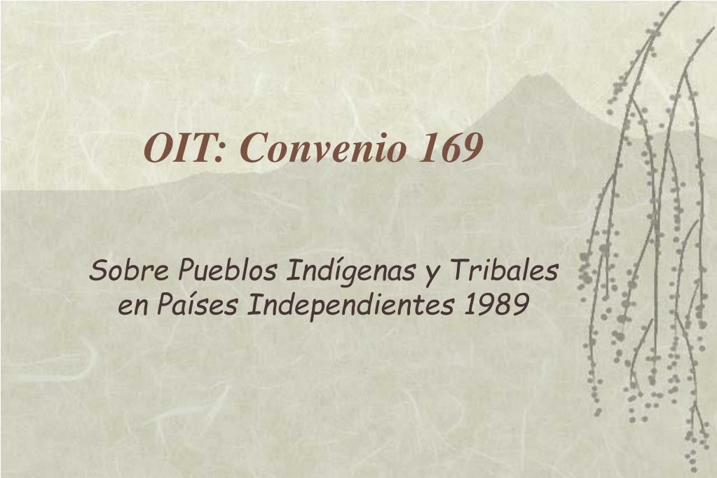 PPT OIT Convenio 169 PowerPoint Presentation, free download ID3401002