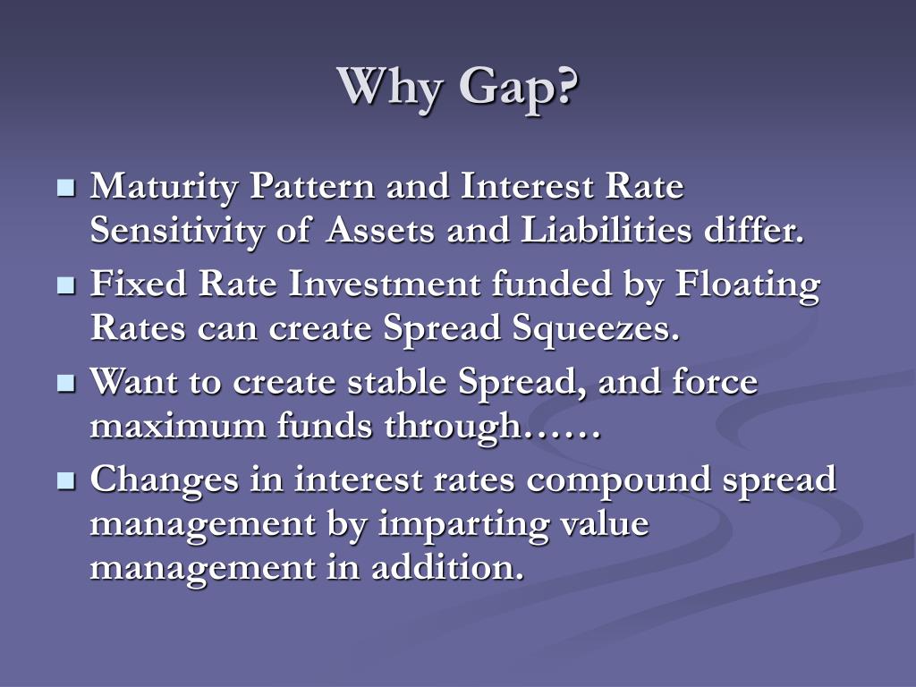 PPT Interest/Maturity Gap and Sensitivity PowerPoint Presentation