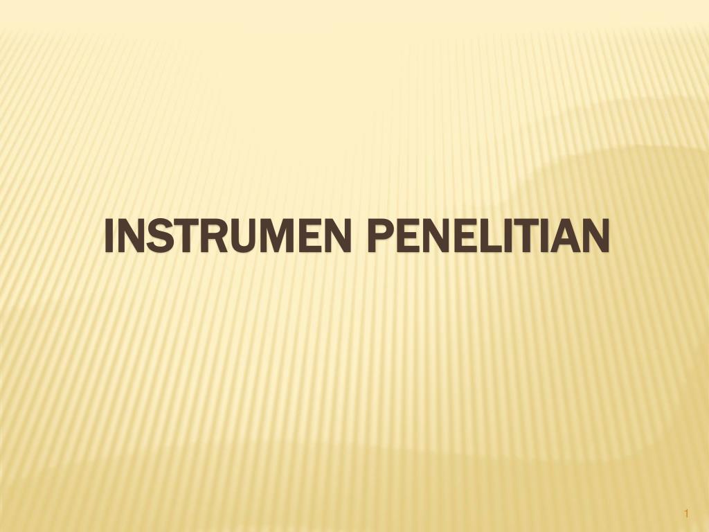 PPT INSTRUMEN PENELITIAN PowerPoint Presentation, free download ID3402693