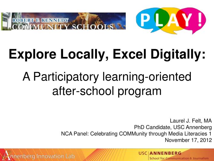 PPT Explore Locally, Excel Digitally PowerPoint Presentation, free
