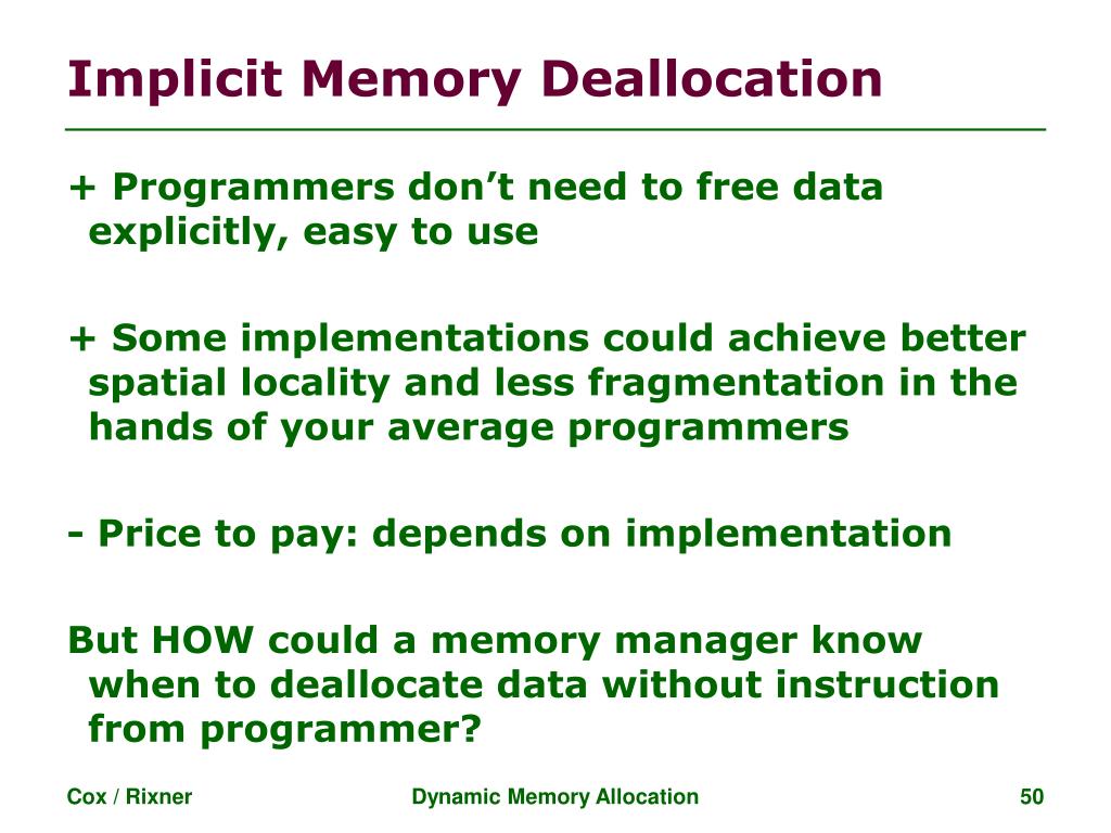 PPT Dynamic Memory Allocation PowerPoint Presentation, free download