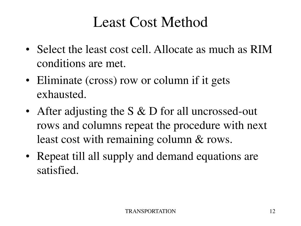 PPT TRANSPORTATION PROBLEM PowerPoint Presentation, free download