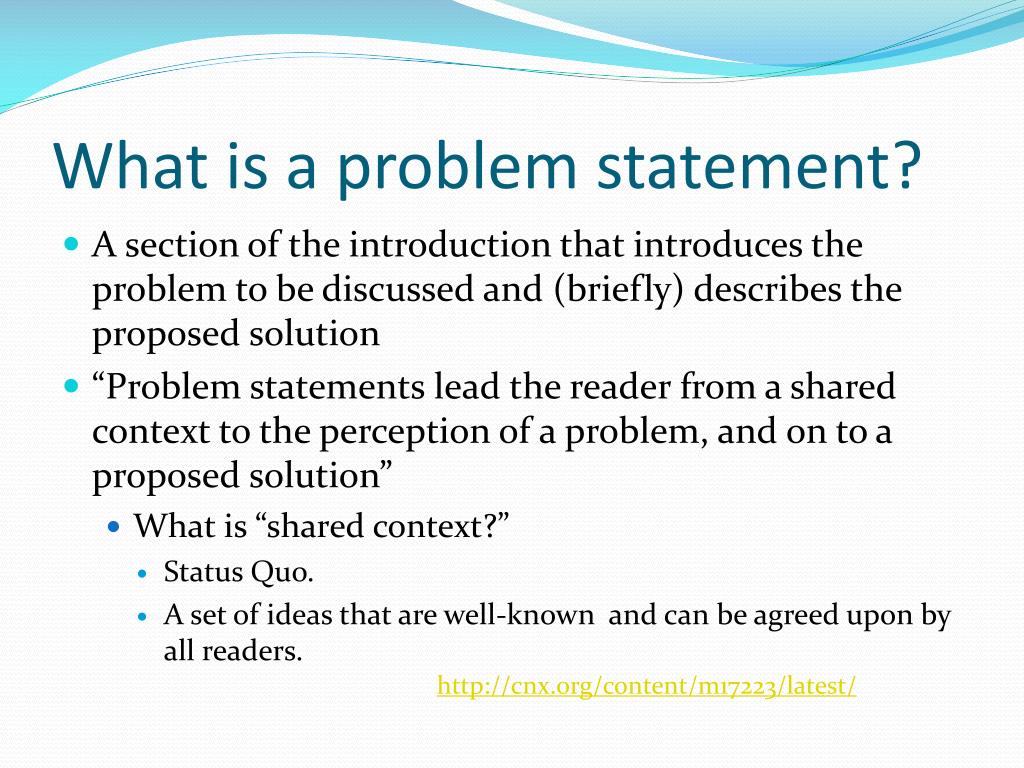 PPT What is a problem statement? PowerPoint Presentation, free