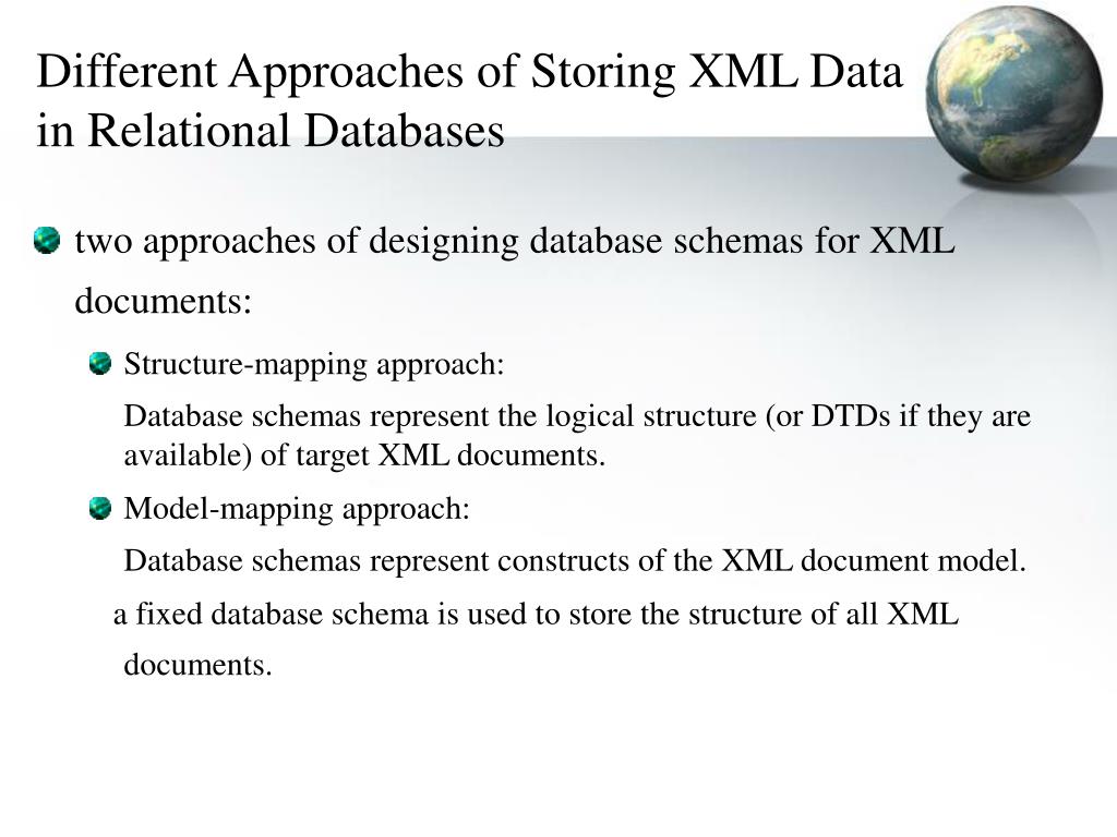 PPT Storing XML Data in Relational Databases PowerPoint Presentation