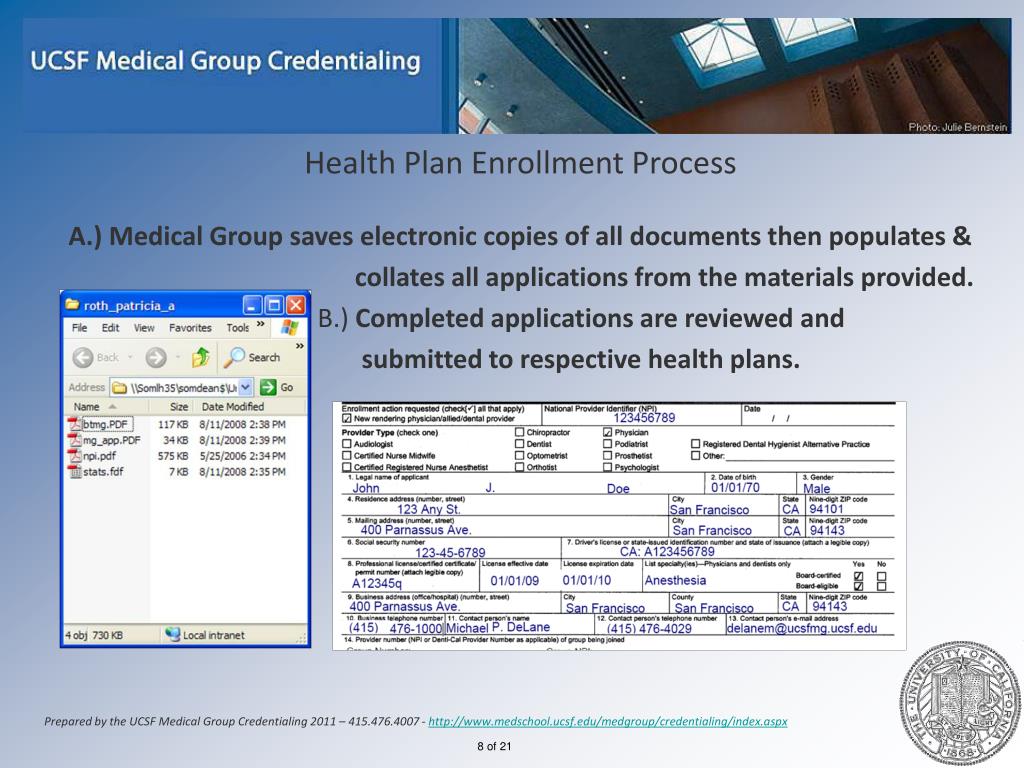 PPT UCSF Medical Group Credentialing Workflow PowerPoint Presentation