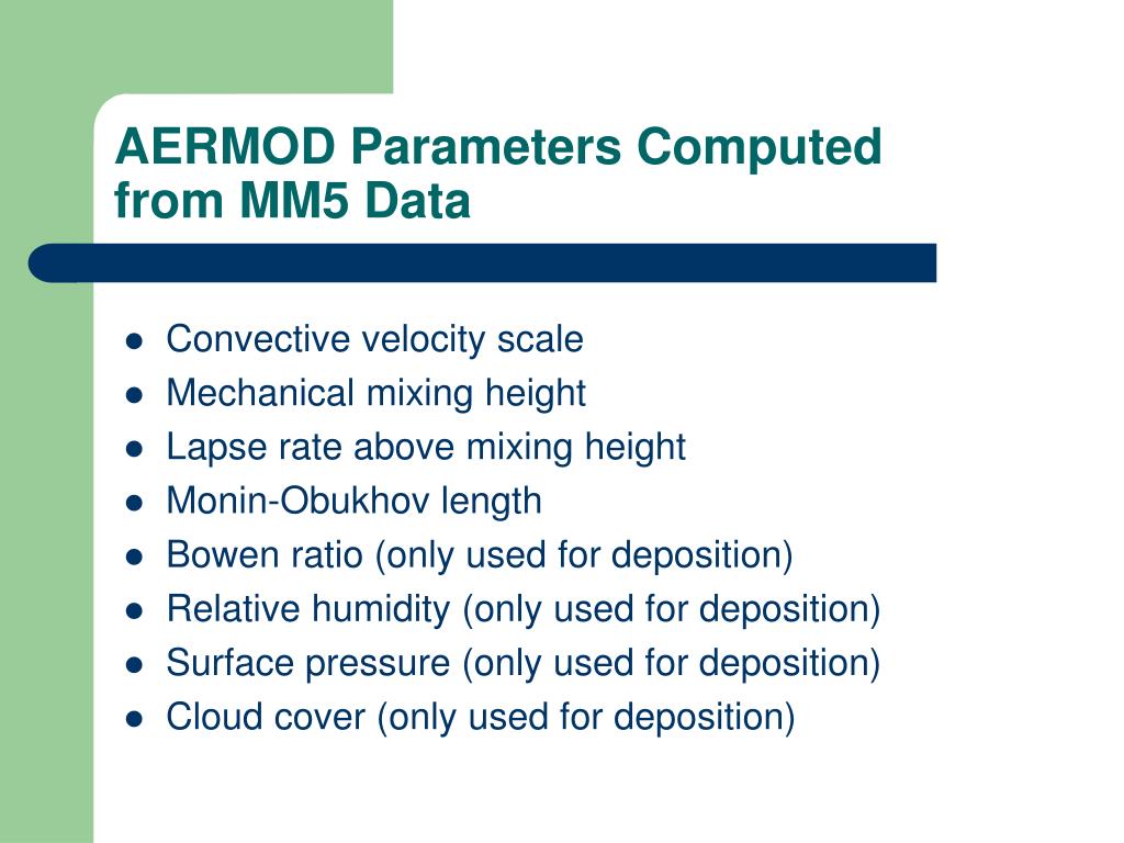 PPT MM5AERMOD Tool PowerPoint Presentation, free download ID3417680