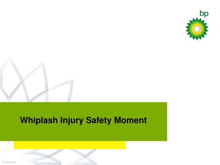PPT Whiplash Injury Safety Moment PowerPoint Presentation, free