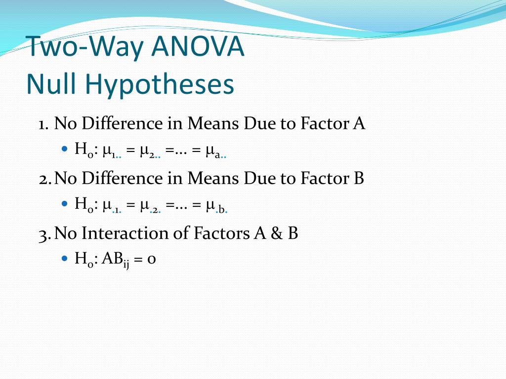 PPT Chapter 1 Anava 2 jalan PowerPoint Presentation, free download