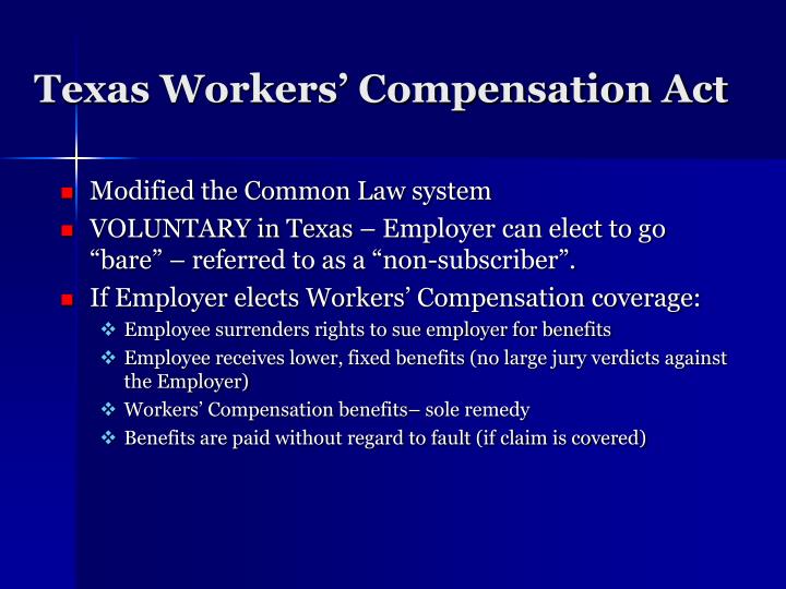 PPT Overview of Workers’ Compensation Coverage PowerPoint
