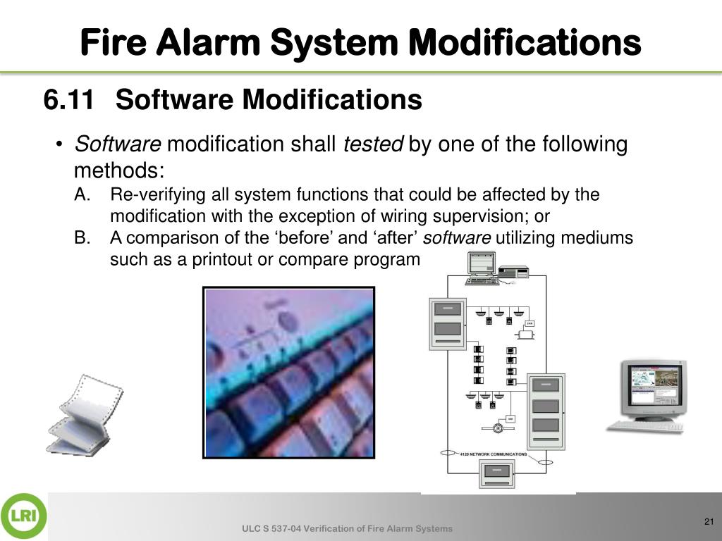 PPT ULC S 53704 VERIFICATION OF FIRE ALARM SYSTEMS PART 6 SYSTEM