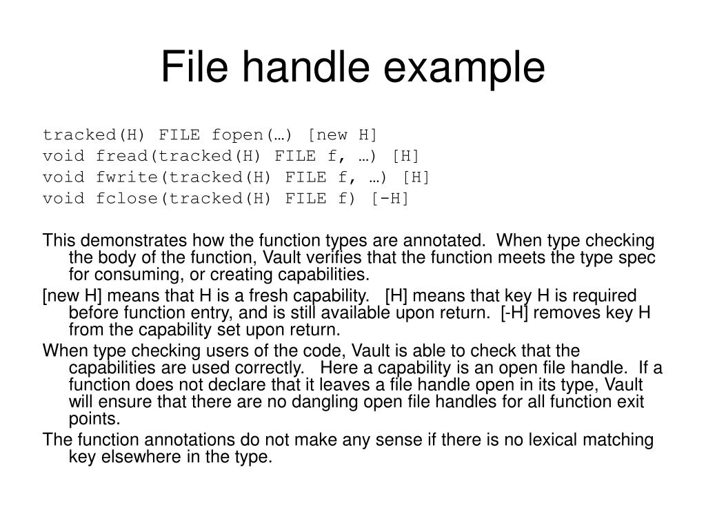 PPT Enforcing High Level Protocols in LowLevel Software PowerPoint