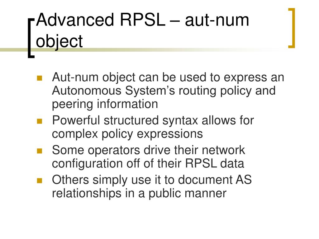 PPT Routing Registries PowerPoint Presentation, free download ID