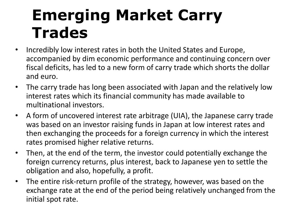 PPT Emerging Market Carry Trades PowerPoint Presentation, free
