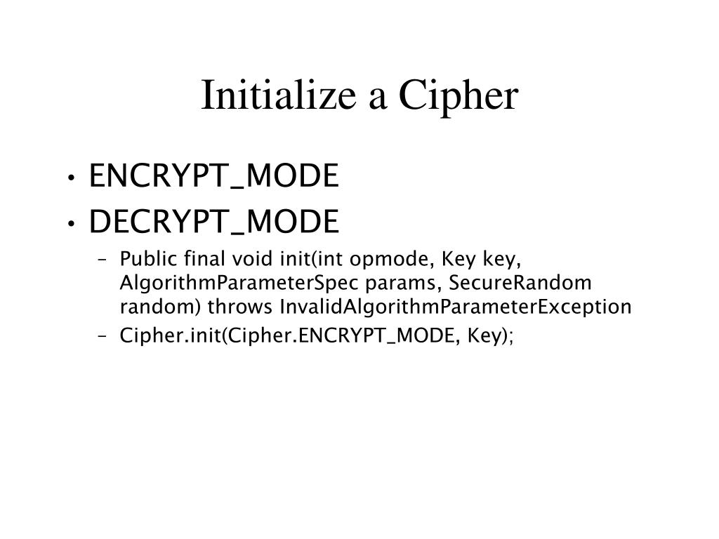 PPT JCA, Cryptography for Java Programmer PowerPoint Presentation