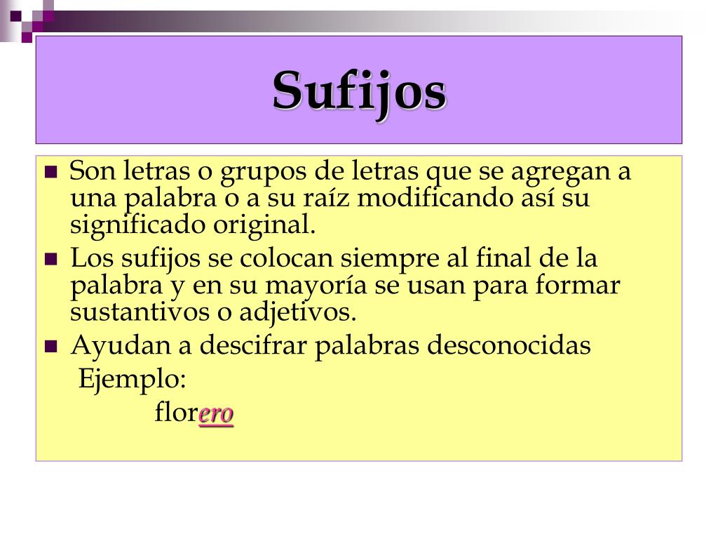PPT Ra íz, Prefijo y Sufijo PowerPoint Presentation, free download