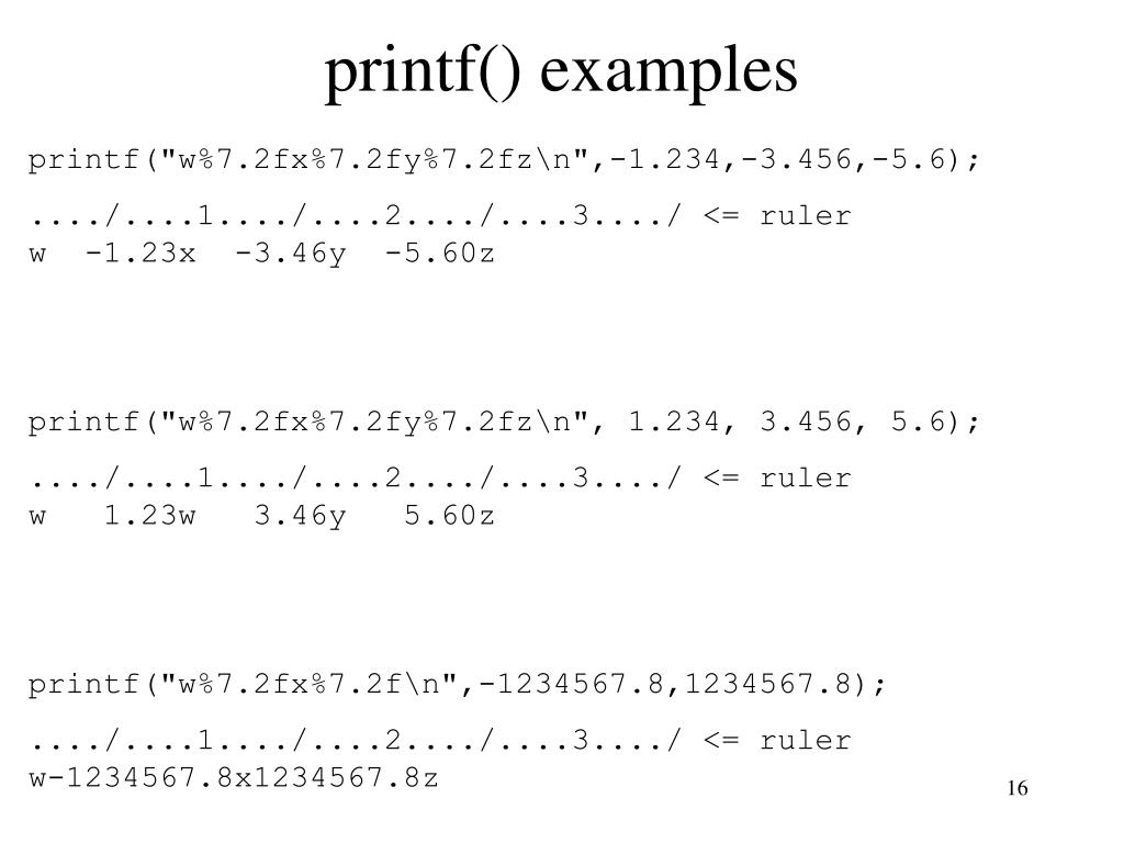 PPT printf() PowerPoint Presentation, free download ID3426680