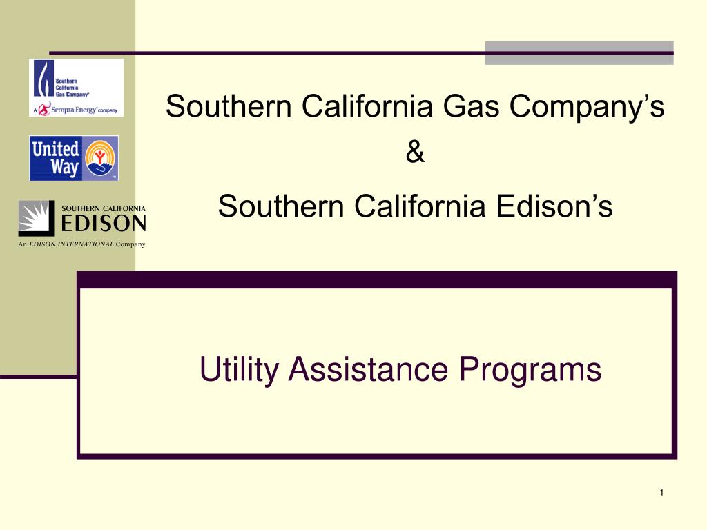PPT Utility Assistance Programs PowerPoint Presentation, free