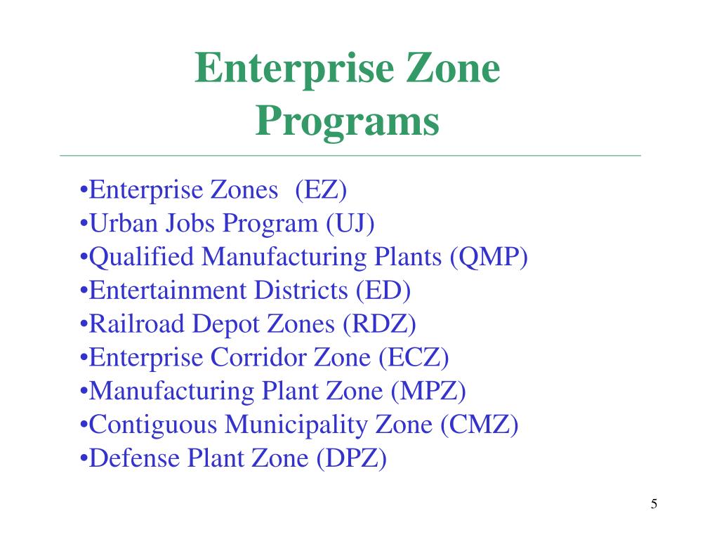 PPT The Connecticut Enterprise Zone Program 2004 Annual Report