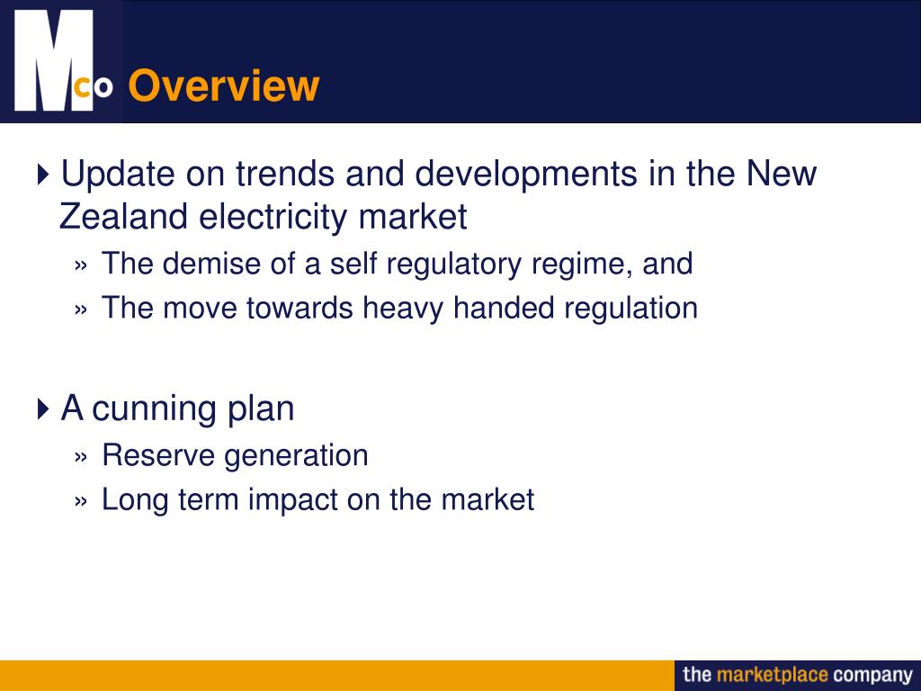PPT Trends in the New Zealand Electricity Market PowerPoint