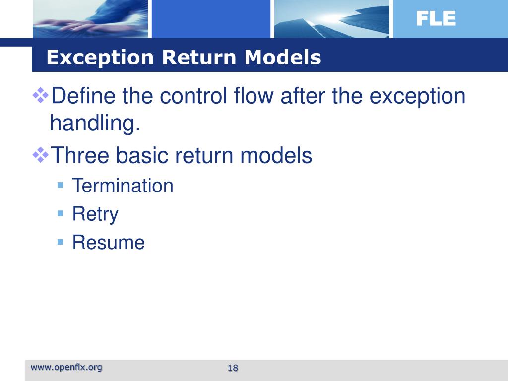 PPT Exception Handling Mechanism in FLE PowerPoint Presentation, free download ID3430032