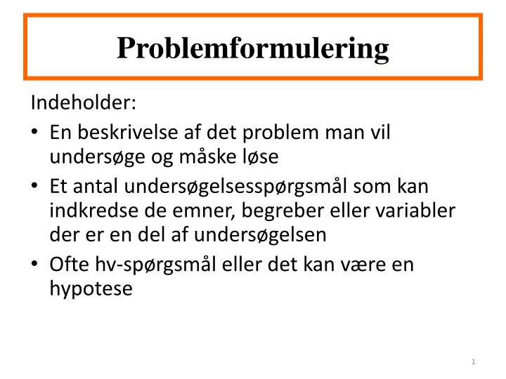 PPT Problemformulering PowerPoint Presentation, free download ID
