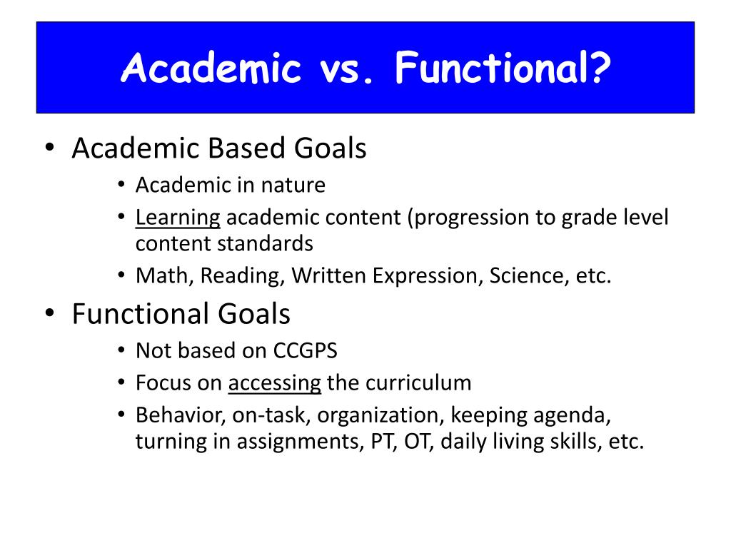 PPT Measurable Goals & ShortTerm Objectives for StandardsBased IEPs