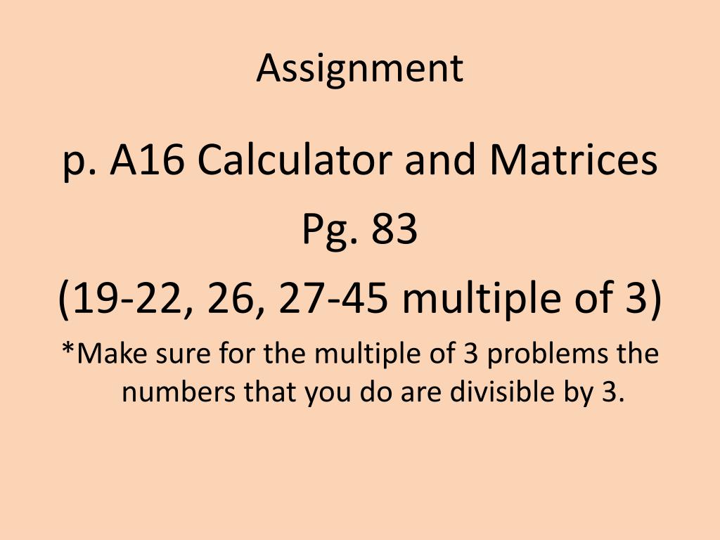 PPT 23 Modeling RealWorld Data with Matrices PowerPoint