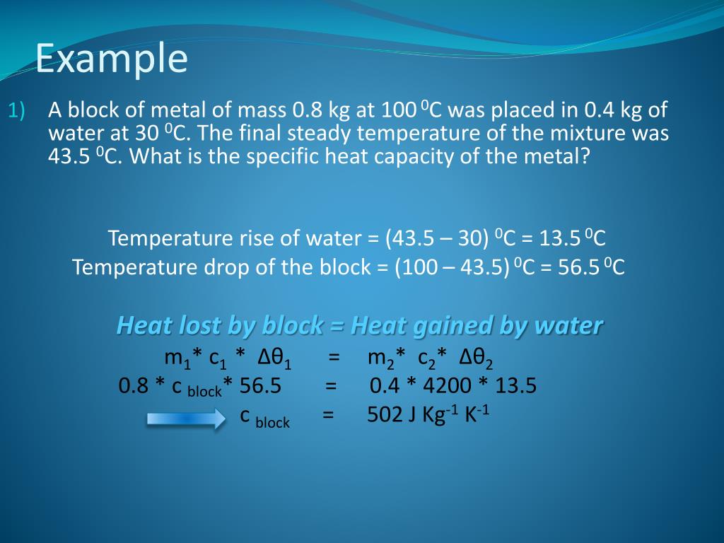 PPT SPECIFIC HEAT CAPACITY PowerPoint Presentation, free download