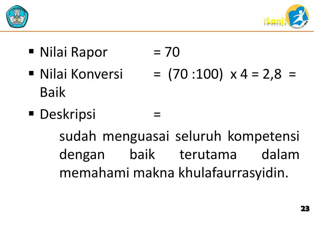 PPT PETUNJUK PENGISIAN RAPOR PowerPoint Presentation