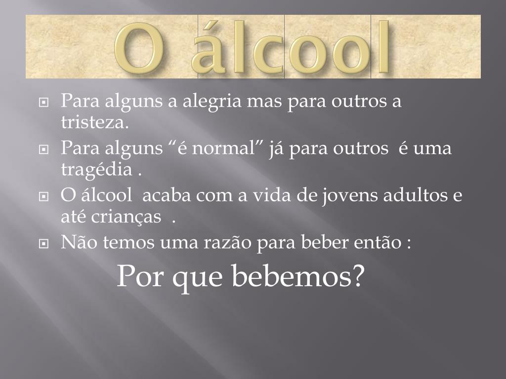PPT O Ã¡lcool PowerPoint Presentation, free download ID3451130