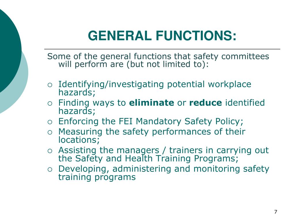 PPT SAFETY COMMITTEE GUIDELINES PowerPoint Presentation, free