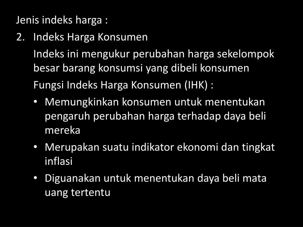PPT INFLASI DAN INDEKS HARGA KONSUMEN PowerPoint Presentation, free